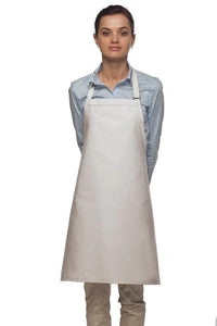 Cardi / DayStar White Deluxe Bib Adjustable Apron (No Pockets)