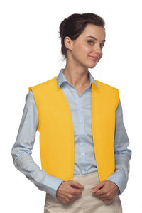 Cardi / DayStar Yellow No Pocket Unisex Vest with No Buttons